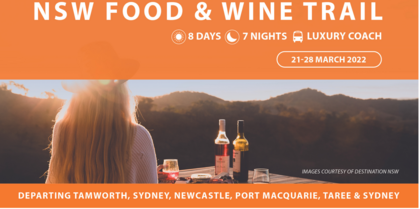 NSW Food & Wine Trail by Coach Tours, couples and events holiday experience